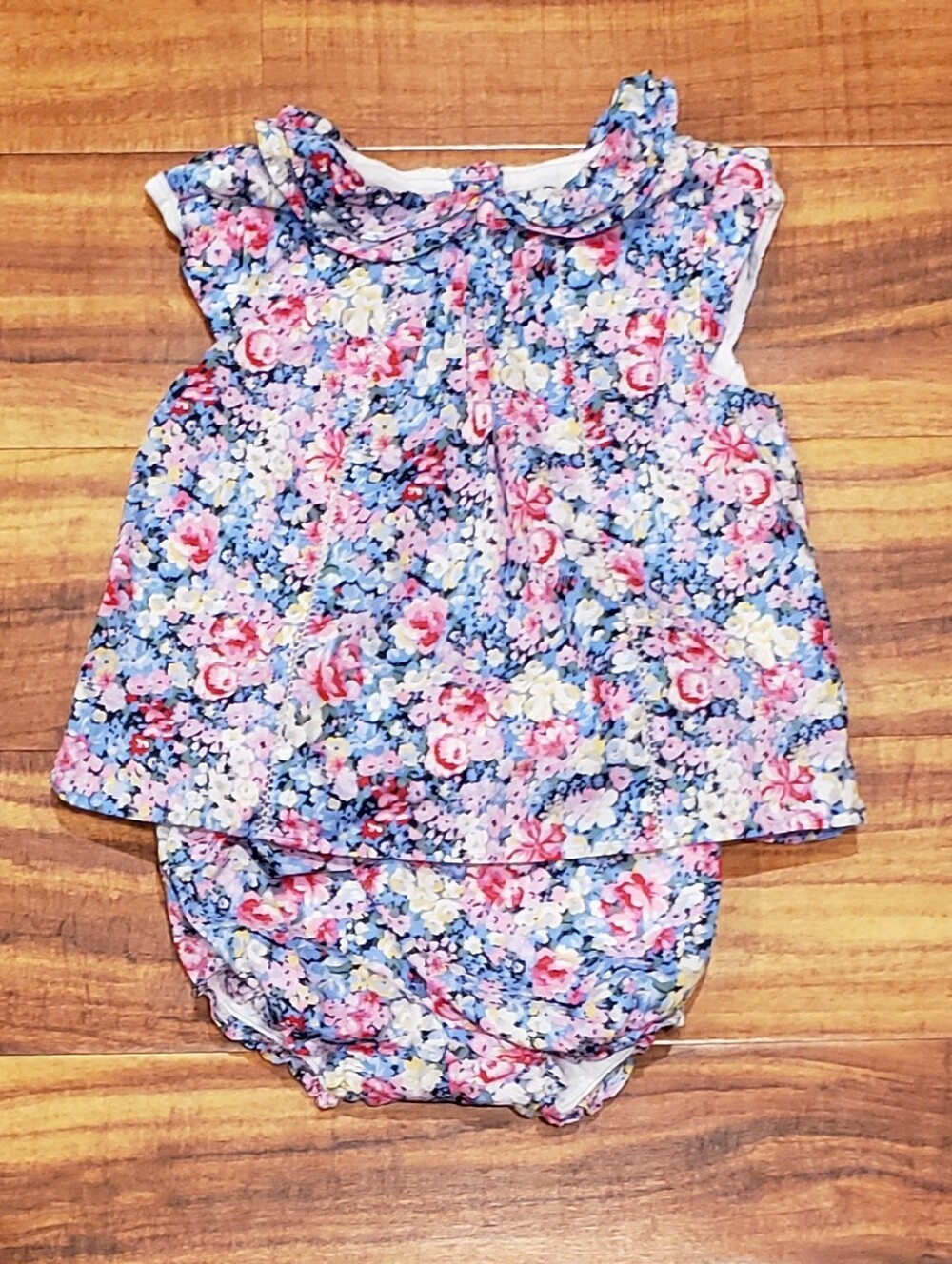 Janie and Jack EUC 18-24 months floral 2-piece set